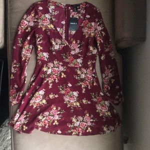Floral print skater dress